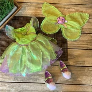 Disney Tinkerbell costume with wings and shoes